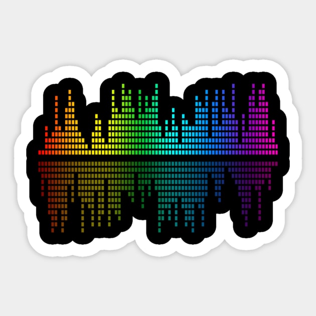 Sound And Color Sticker by AlternativePunk